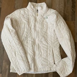 North Face Bombay white womens down jacket